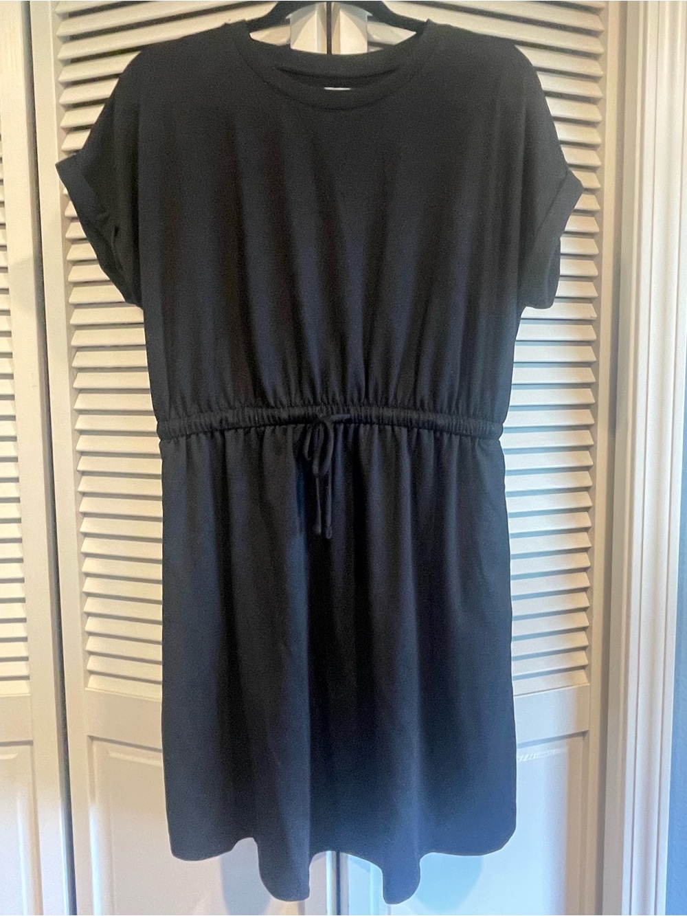 24x7 Classic Black Cinched-Waist Dress - Women's T-Shirt - SO SOFT!  NWOT!  Sz L